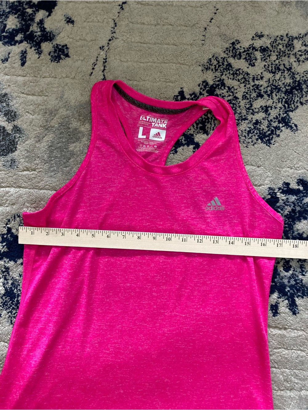 Adidas Bright Hot Pink Racerback Performance Tank - Picture 3 of 5